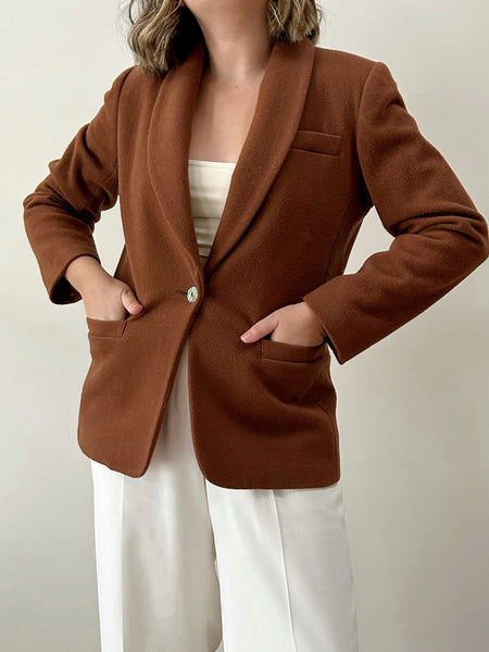 Rust Wool Blazer