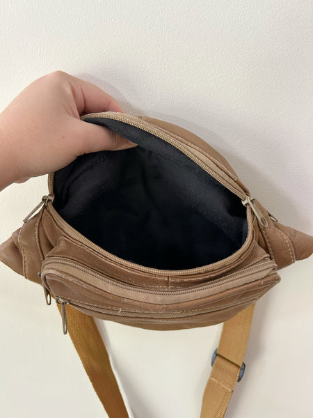 Tan Fanny Pack - Genuine Leather