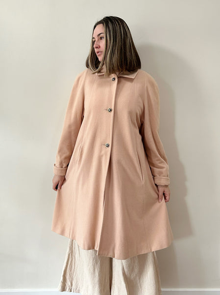 Blush Pink Cashmere Coat