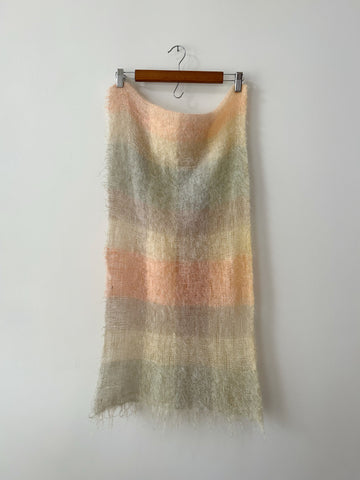 Plaid Mohair Scarf