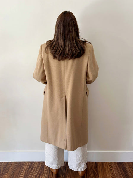 Tan Long Wool Coat