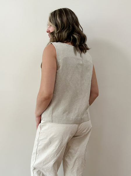 Oat Linen Tank