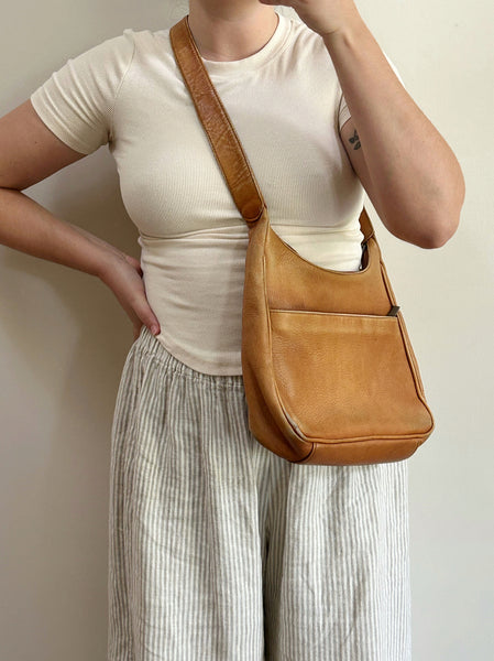 Tan Shoulder Bag - Genuine Leather