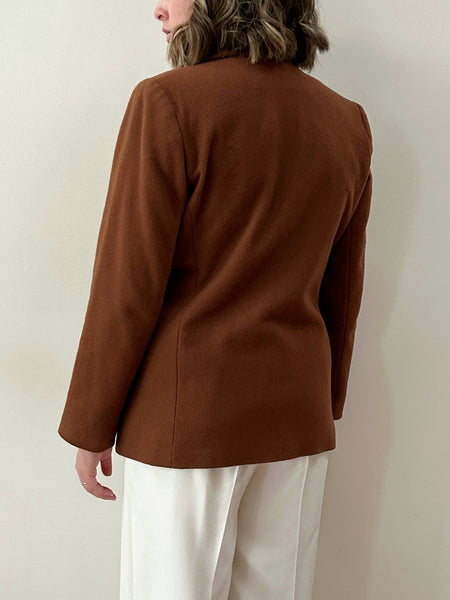 Rust Wool Blazer