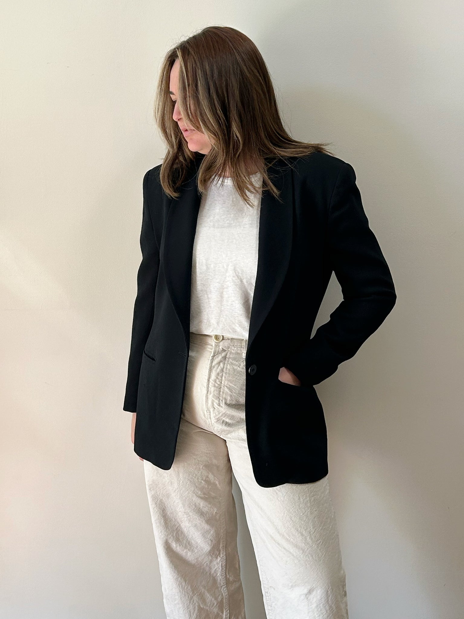Black Wool Blazer