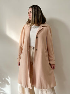 Blush Pink Cashmere Coat