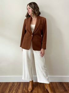 Rust Wool Blazer