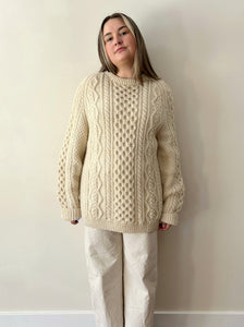 Cream Pure Wool Sweater