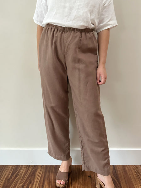 Brown Linen Pants (l-xl)