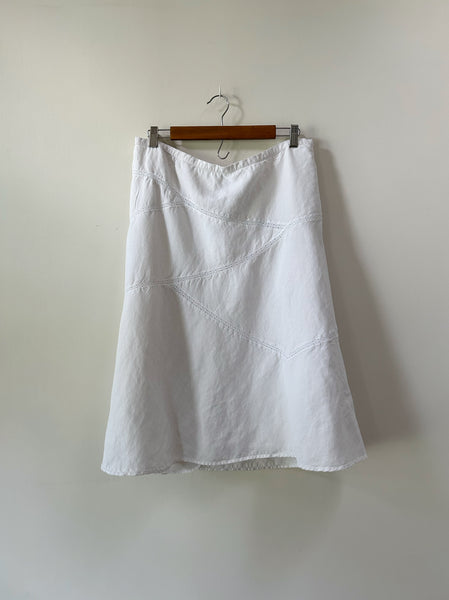 White Linen Skirt (XL)