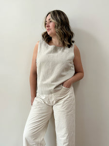 Oat Linen Tank