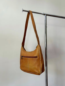 Tan Shoulder Bag - Genuine Leather