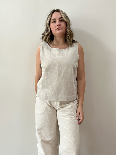 Oat Linen Tank