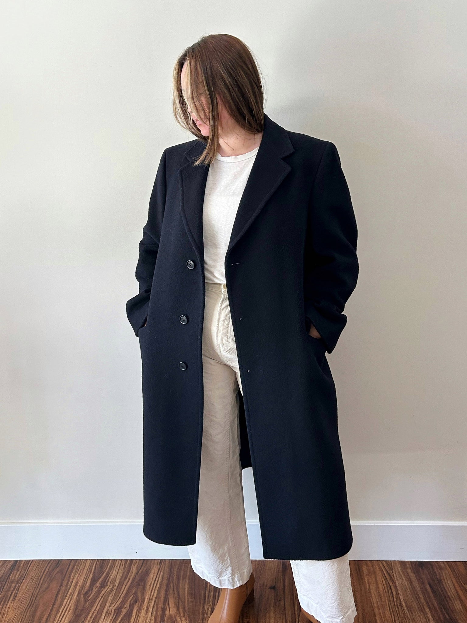 Black Long Wool Coat