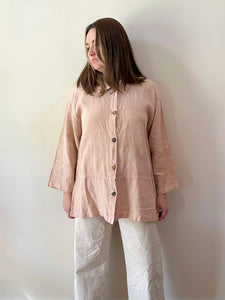 Peach Linen Blouse