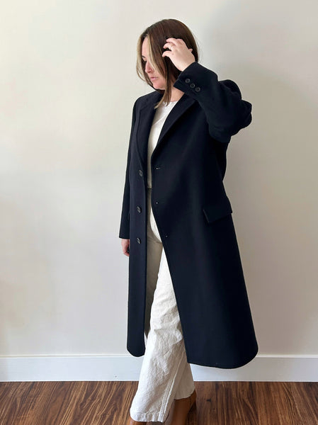 Black Long Wool Coat