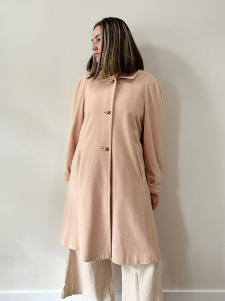 Blush Pink Cashmere Coat