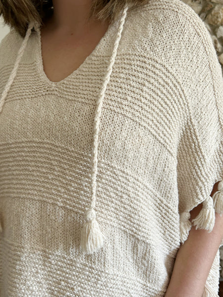 Cream Cotton Kate Spade Poncho