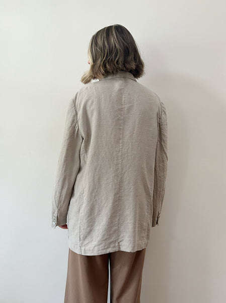 Oat Linen Chore Jacket