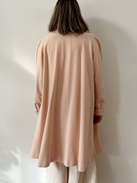 Blush Pink Cashmere Coat