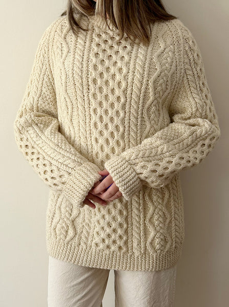 Cream Pure Wool Sweater