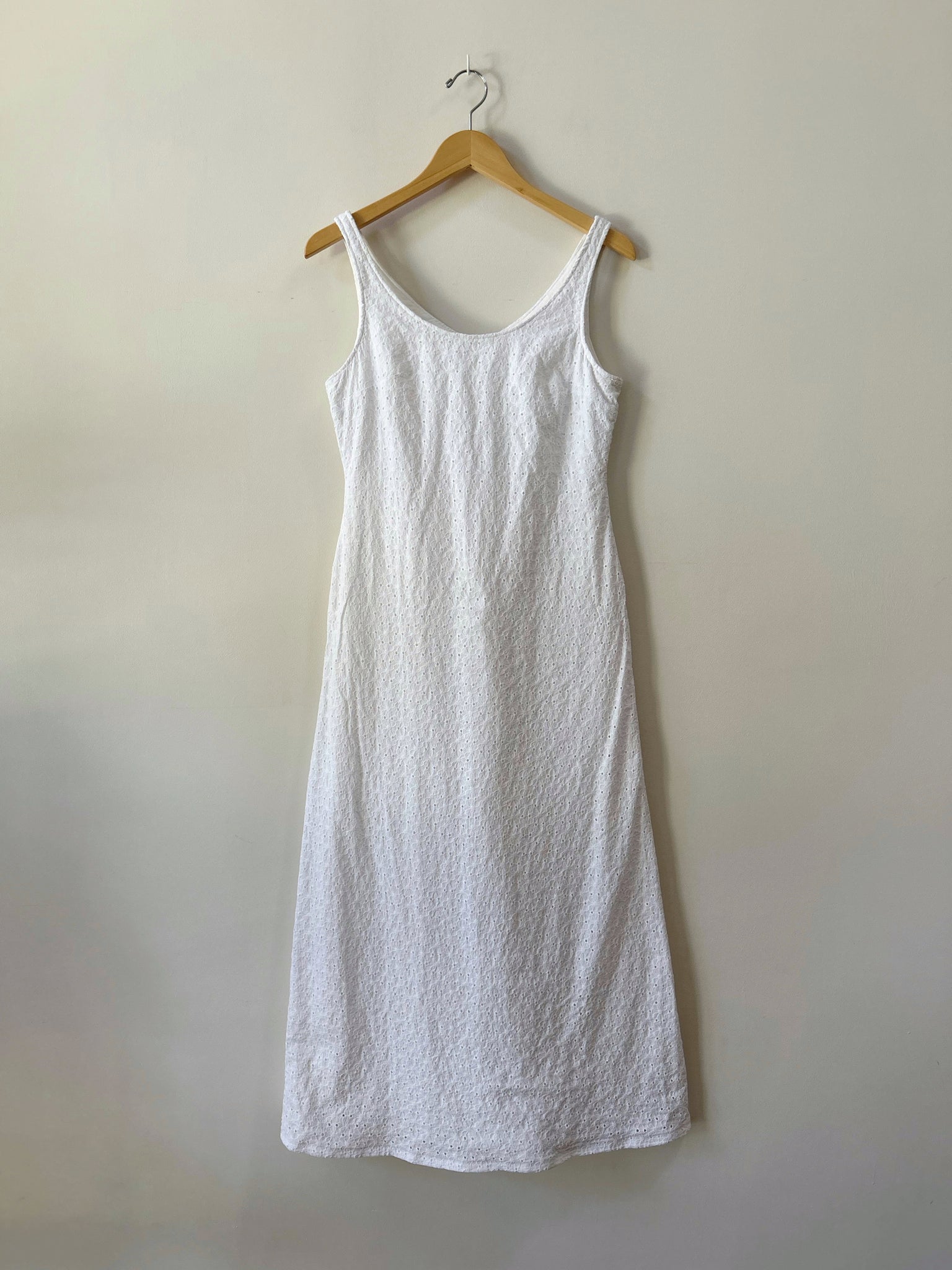 White Eyelet Maxi Dress