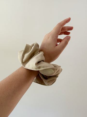 Raw Silk Scrunchie