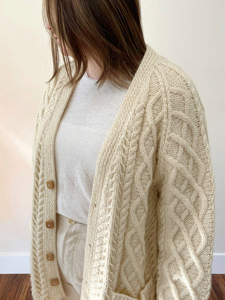 Cream Wool Cardigan