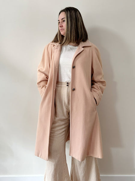 Blush Pink Cashmere Coat