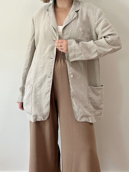 Oat Linen Chore Jacket