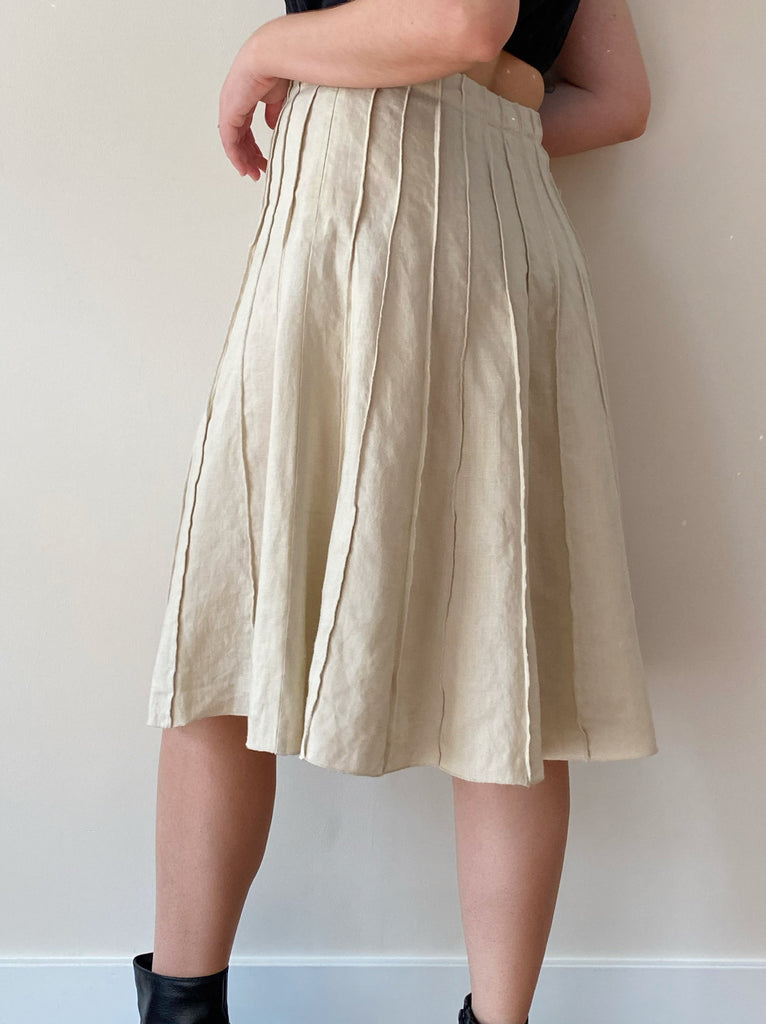 Linen circle clearance skirt