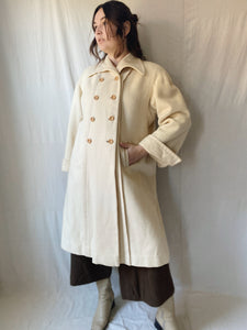 Cream Wool Coat