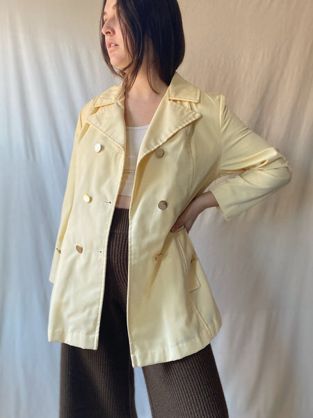 Yellow Double Breasted Jacket