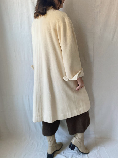 Cream Wool Coat