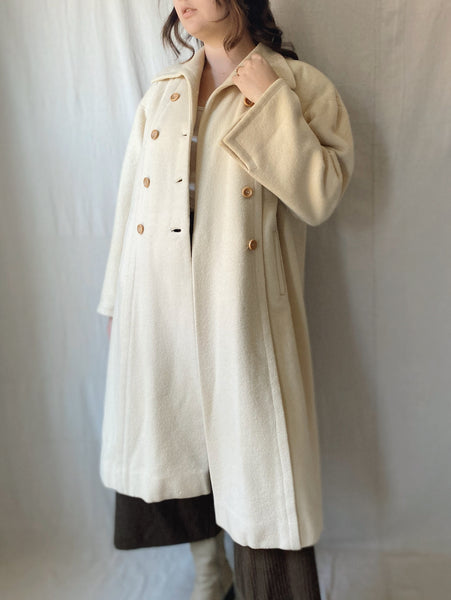 Cream Wool Coat