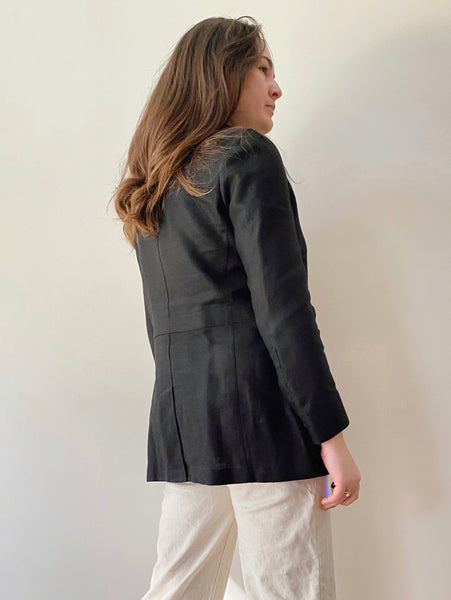 Black Linen Jacket