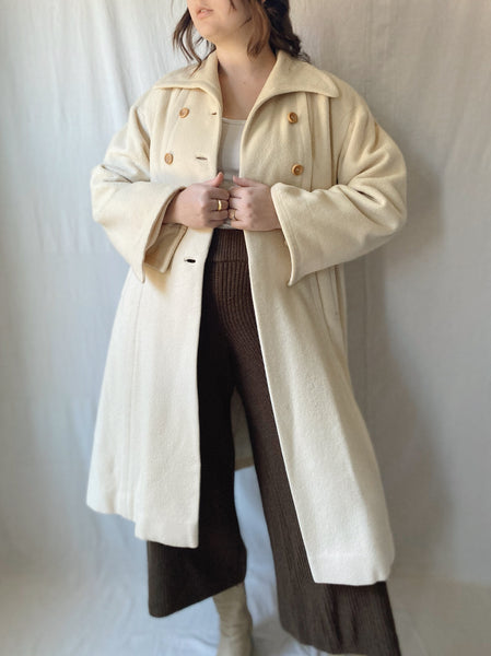 Cream Wool Coat