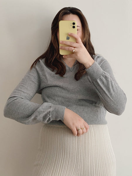 Gray Wool Sweater